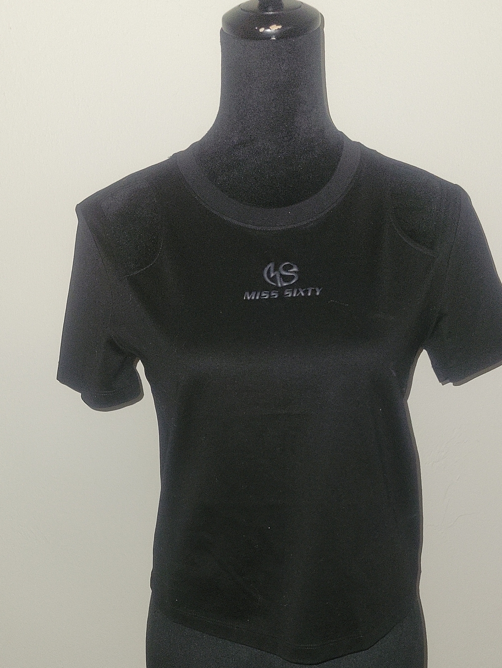 Miss Sixty Black Short-Sleeve Logo Tee